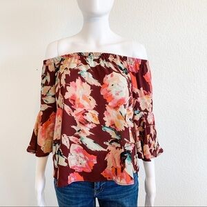 Floral Off Shoulder Blouse
